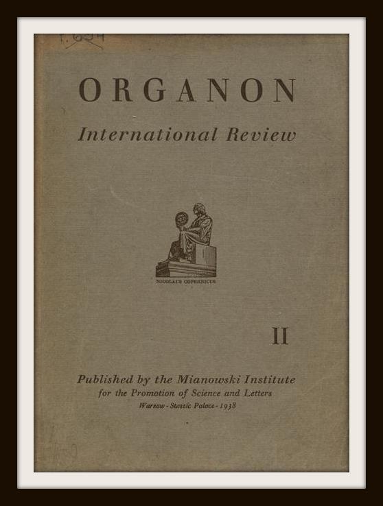 Okładka "Organonu" z 1937 r.